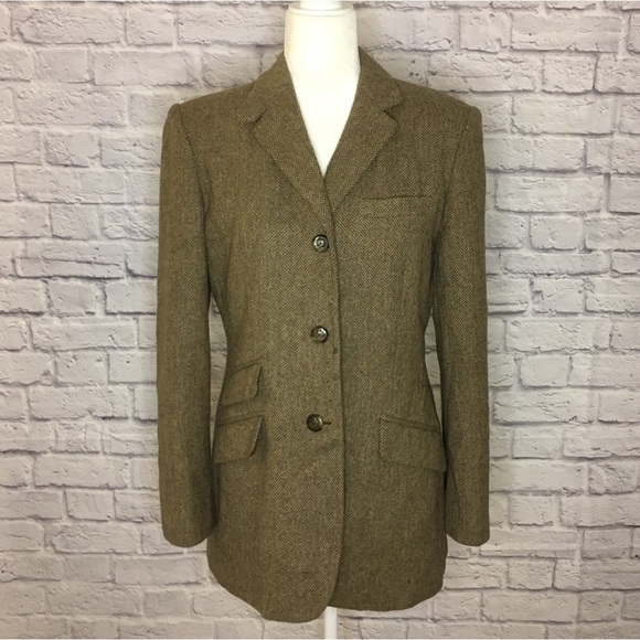 Lauren Ralph Lauren Jackets & Blazers - Ralph LAUREN Vintage Wool Herringbone Blazer - 10